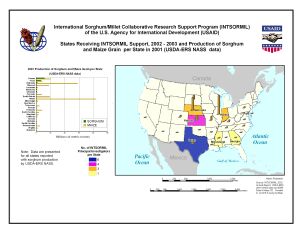 2001 Production of Sorghum and Maize per State