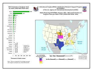 2001 Production of Sorghum per State (ERS data)