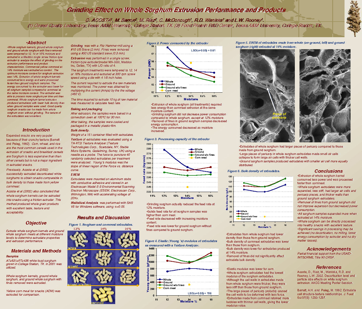 Guiding Effect on Whole Sorghum Extrusion Performance and Products